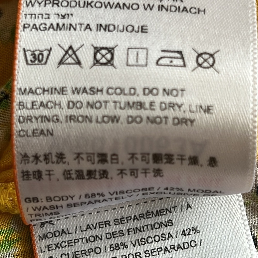 Superdry London Yellow Top Sz 4 - Picture 7 of 7